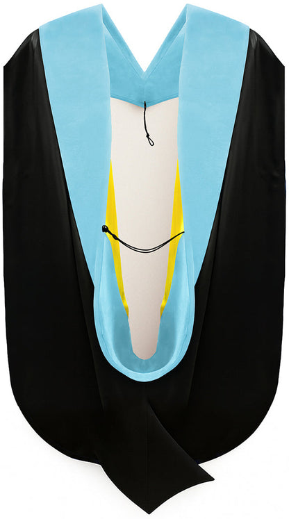 Doctor of Education Hood - Light Blue & Golden Yellow