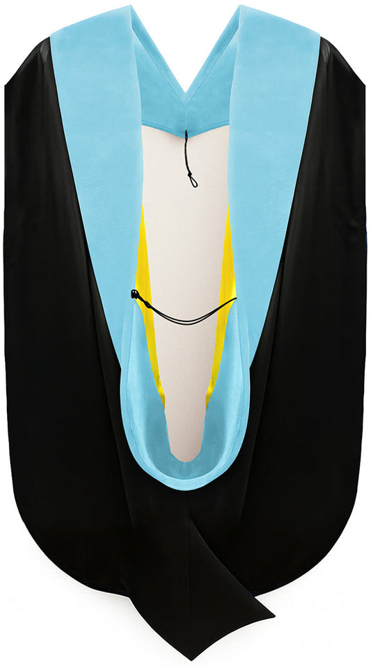 Doctor of Education Hood - Light Blue & Golden Yellow