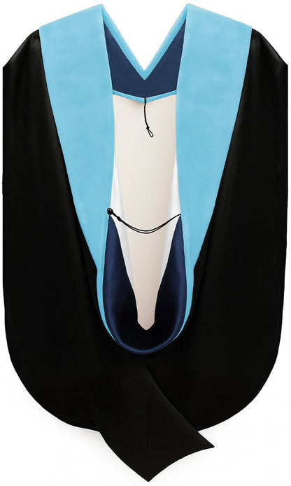 Doctor of Education Hood - Navy Blue & White