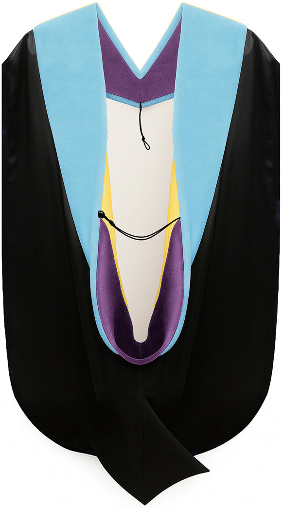 Doctor of Education Hood - Purple & Golden Yellow