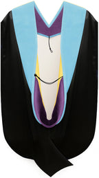 Doctor of Education Hood - Purple & Golden Yellow