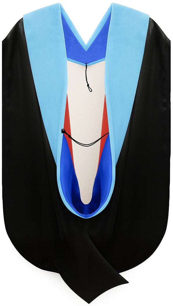 Doctor of Education Hood - Royal Blue & Red