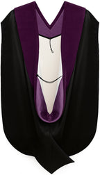 Doctor of Law Hood - Purple & White