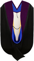 Doctor of Law Hood - Royal Blue & Gold
