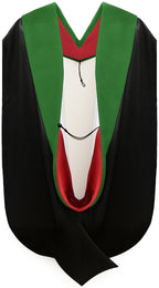Doctor of Medicine Hood - Red & White