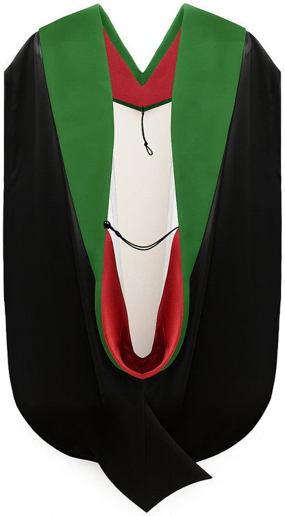 Doctor of Medicine Hood - Red & White