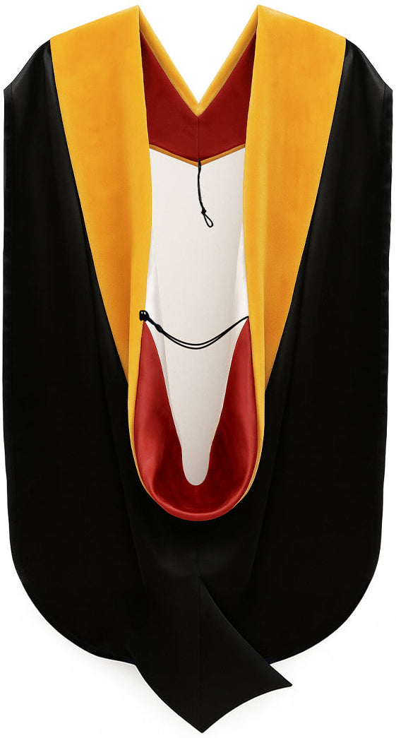 Doctor of Science Hood - Red & White