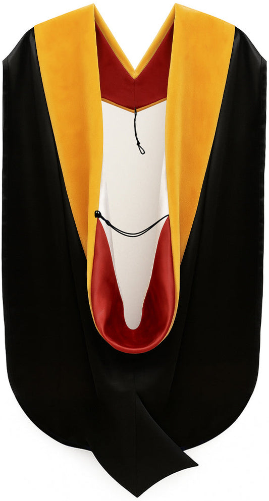 Doctor of Science Hood - Red & White