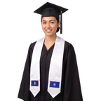 **Guam international graduation stole featuring the Guam flag, graduation sash for high school and college commencement ceremonies**