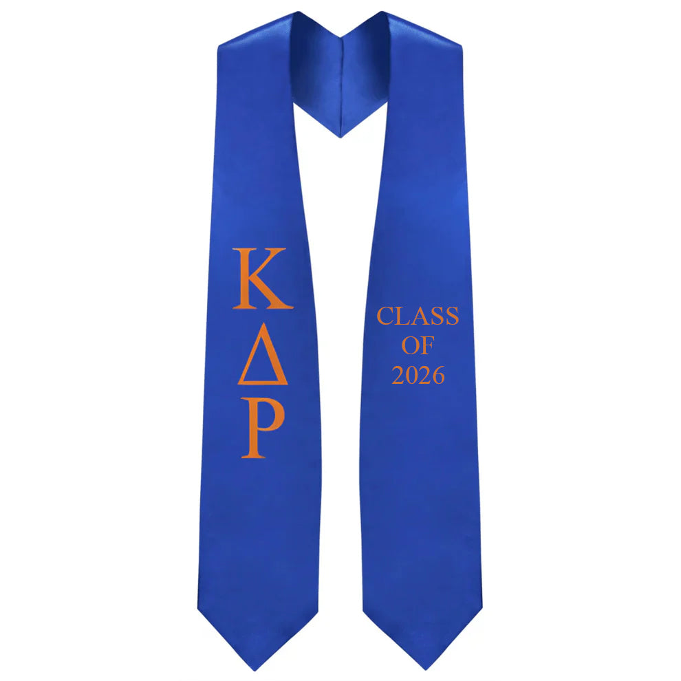 Kappa Delta Rho Lettered Stole w/ Year
