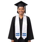 **Nicaragua international graduation stole featuring the Nicaraguan flag, worn as a sash for commencement**