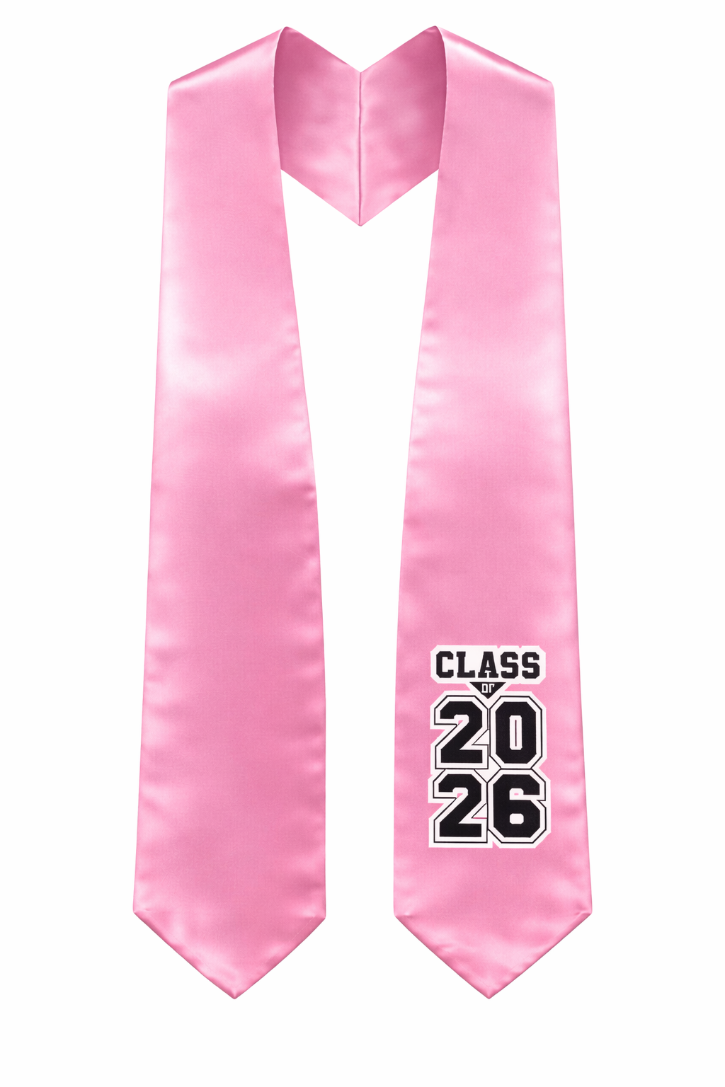 Pink "Class of 2025/2026" Graduation Stole