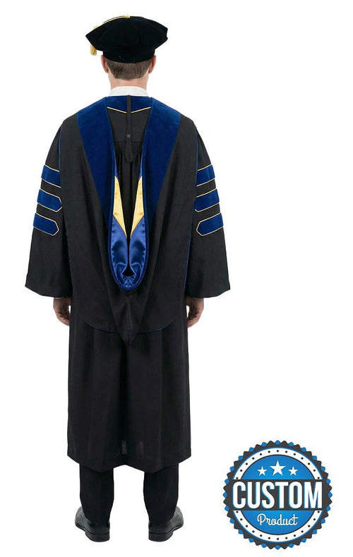 Deluxe PhD Doctoral Graduation Tam, Gown & Hood Package