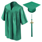 Child Emerald Graduation Cap & Gown - Preschool & Kindergarten