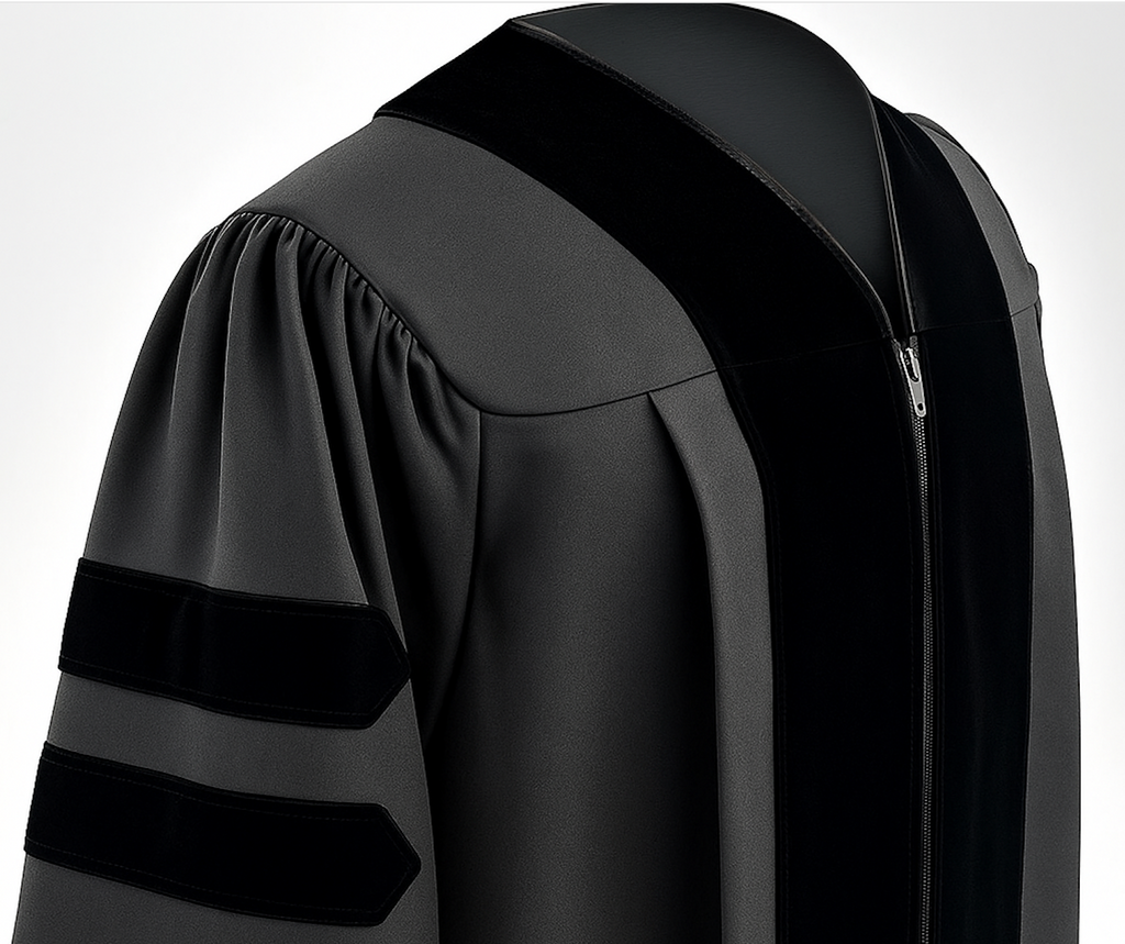 Classic Doctoral Graduation Tam & Gown - Academic Regalia