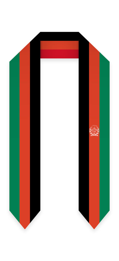 Afghanistan Graduation Stole - Afghanistan Flag Sash