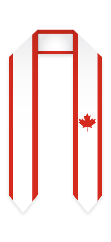 Canada Graduation Stole -  Canada Flag Sash