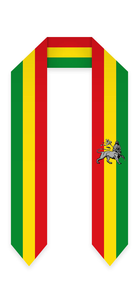 Ethiopia Graduation Stole - Ethiopia Flag Sash