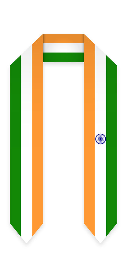 India Graduation Stole -  Indian Flag Sash