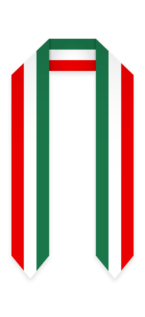 Italy Graduation Stole - Italian Flag Sash