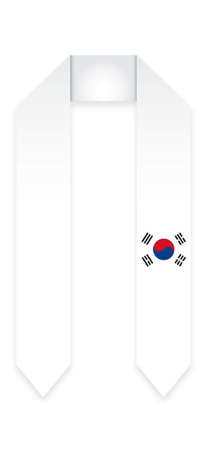 Korea Graduation Stole - South Korean Flag Sash