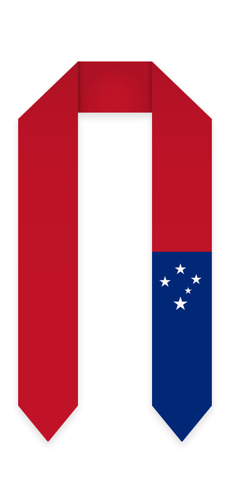 Samoa Graduation Stole -  Samoan Flag Sash