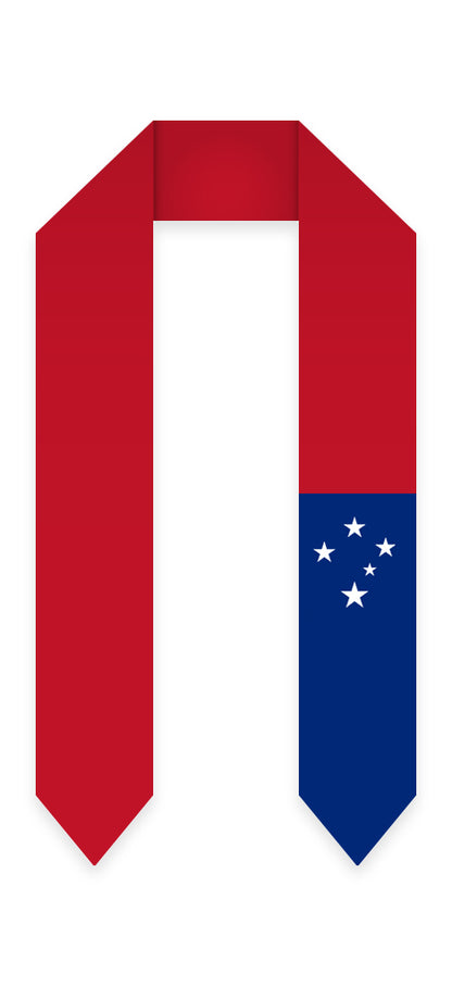 Samoa Graduation Stole -  Samoan Flag Sash