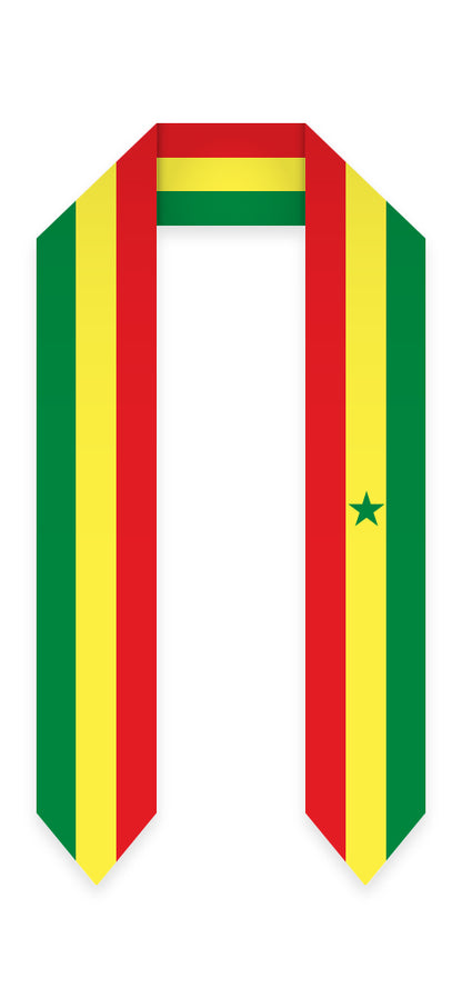 Senegal Graduation Stole -  Senegal Flag Sash