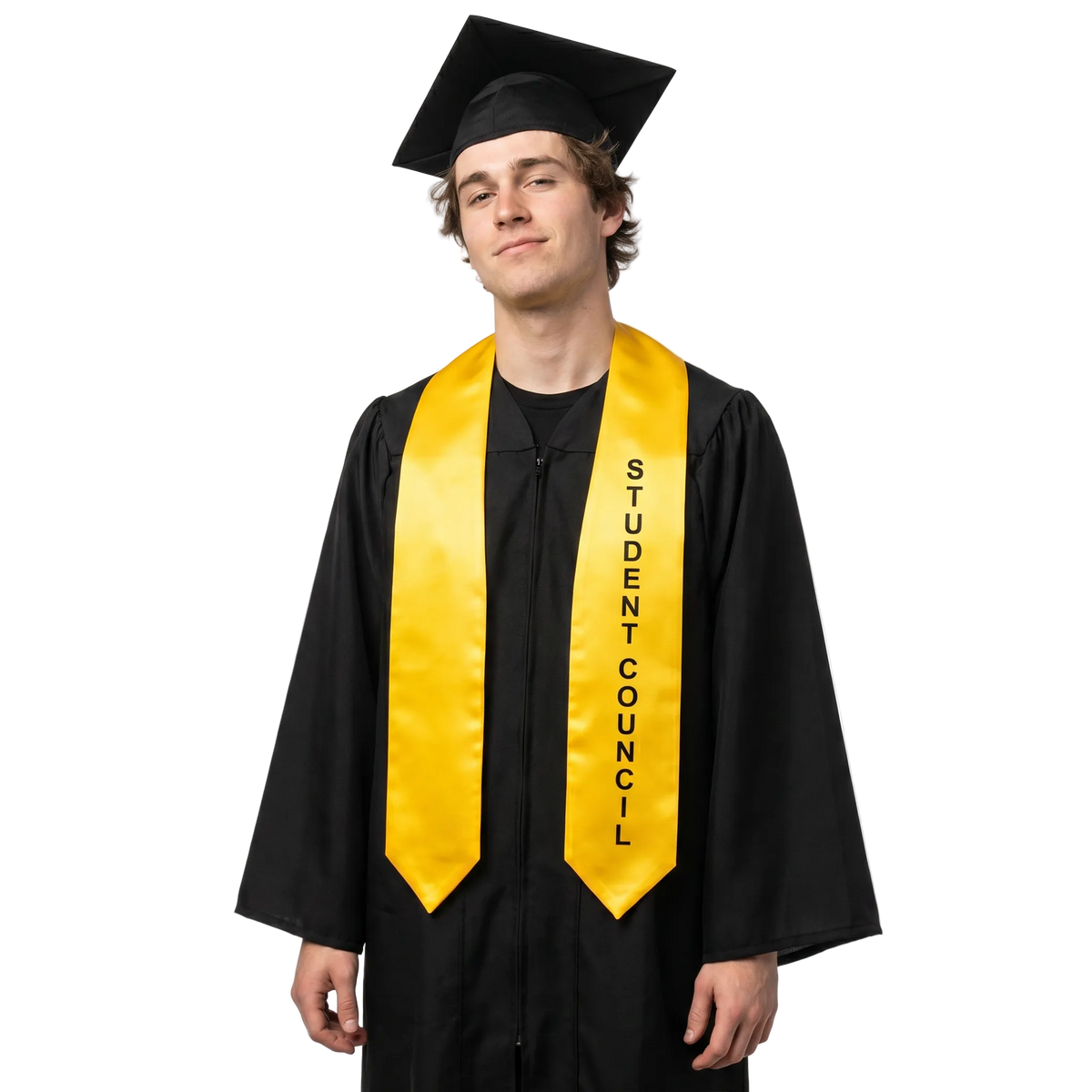 Student Council Class Officer graduation stole, honor sash for high school and college commencement ceremony