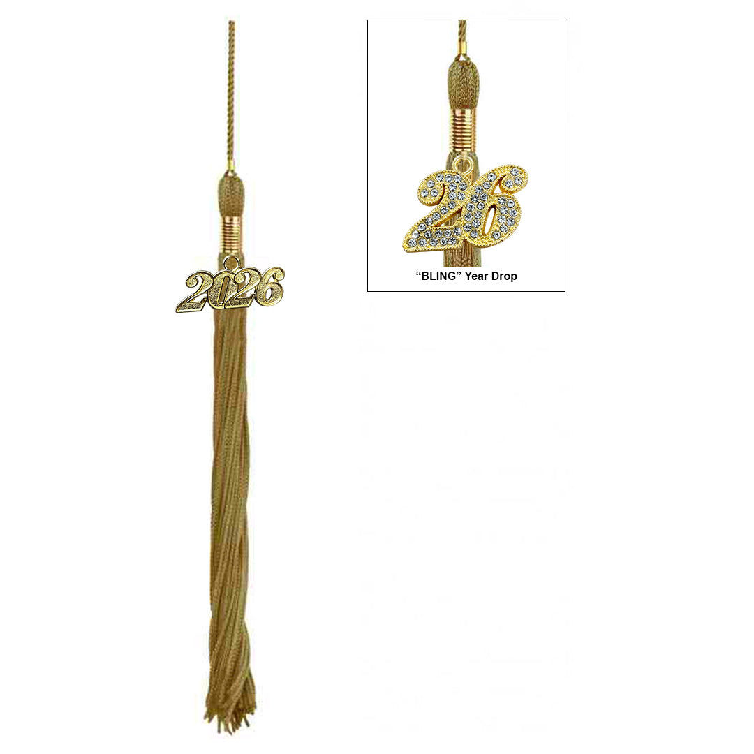 Shiny Antique Gold Bachelors Cap & Gown - College & University
