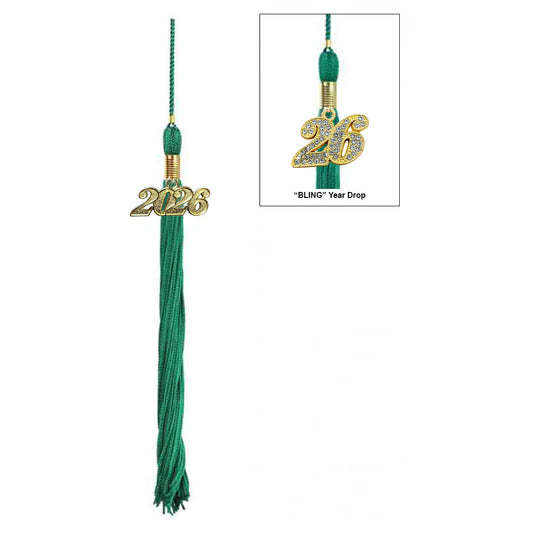 Child Shiny Emerald Green Cap & Tassel - Preschool & Kindergarten Graduation