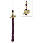 Shiny Maroon High School Graduation Cap and Gown