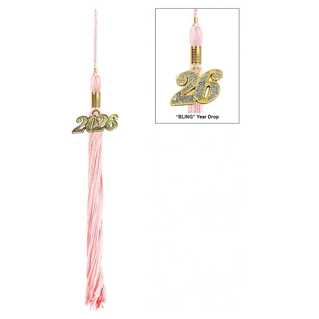 Shiny Pink High School Cap & Tassel - Graduation Caps