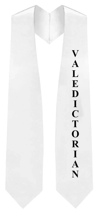 White Valedictorian Stole for Graduation