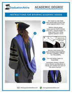 Doctor of Education Hood - Navy Blue & White
