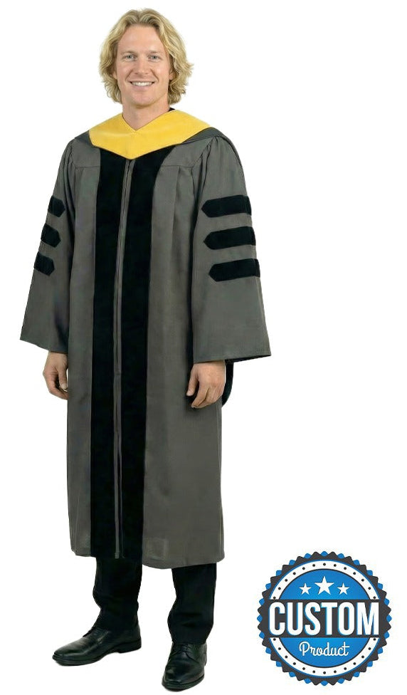 Classic Doctoral Graduation Gown & Hood Package