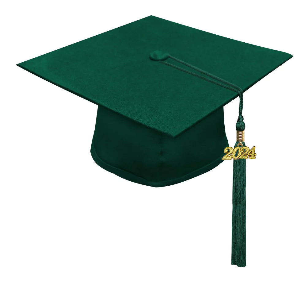Matte Hunter High School Cap & Tassel - Graduation Caps