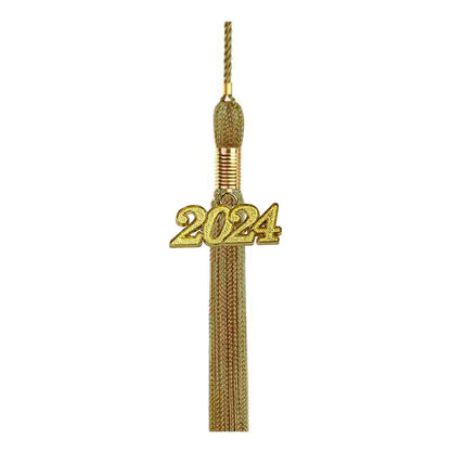 Shiny Antique Gold High School Cap & Tassel - Graduation Caps