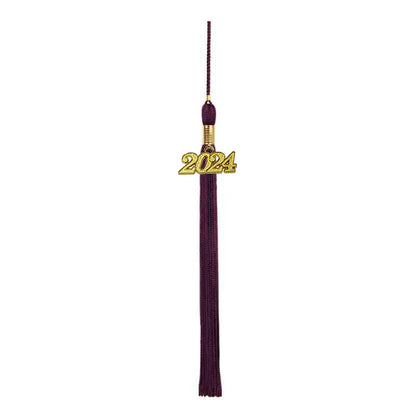 Shiny Maroon High School Cap & Tassel - Graduation Caps