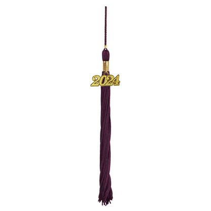 Matte Maroon High School Cap & Tassel - Graduation Caps