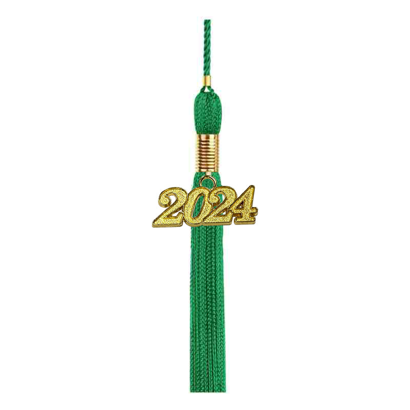 Child Shiny Emerald Green Cap & Tassel - Preschool & Kindergarten Graduation