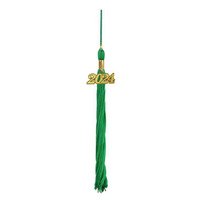 Child Shiny Emerald Green Cap & Tassel - Preschool & Kindergarten Graduation