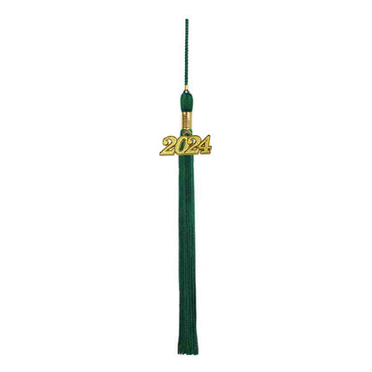Matte Green High School Cap & Tassel
