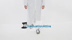 Matte White High School Graduation Cap and Gown