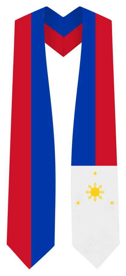 Philippines Graduation Stole -  Philippines Flag Sash