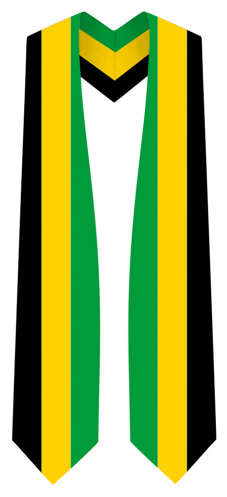 Jamaica Graduation Stole -  Jamaica Flag Sash