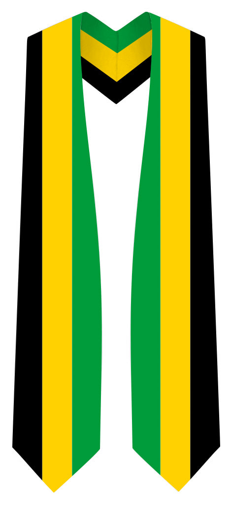 Jamaica Graduation Stole -  Jamaican Flag Sash