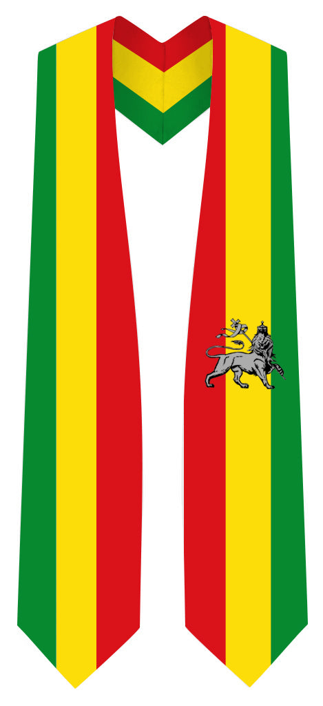 Ethiopia Graduation Stole - Ethiopia Flag Sash