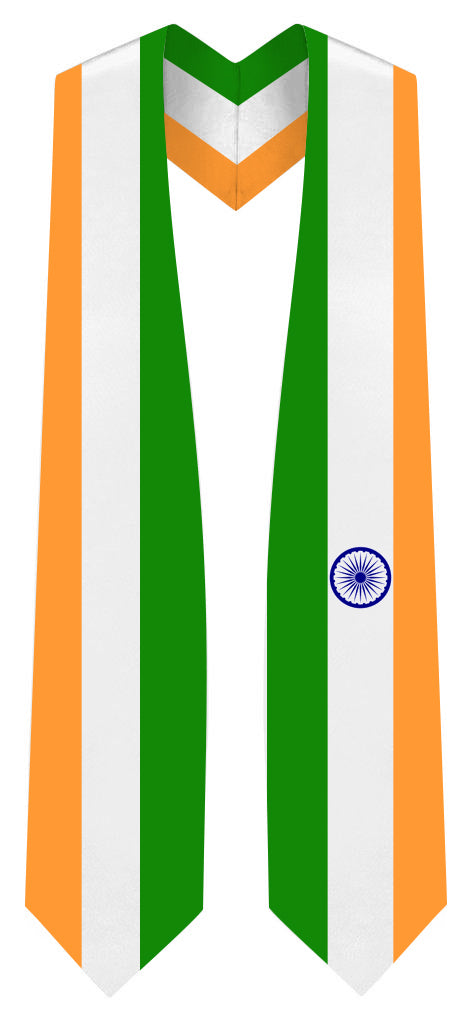 India Graduation Stole -  Indian Flag Sash