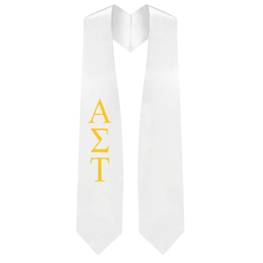 Alpha Sigma Tau Greek Lettered Stole